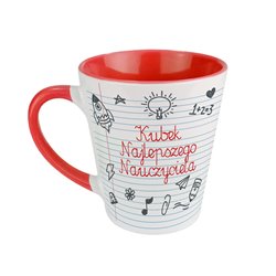 Kubek latte najlepszego nauczyciela- idealny na prezent dla nauczyciela.