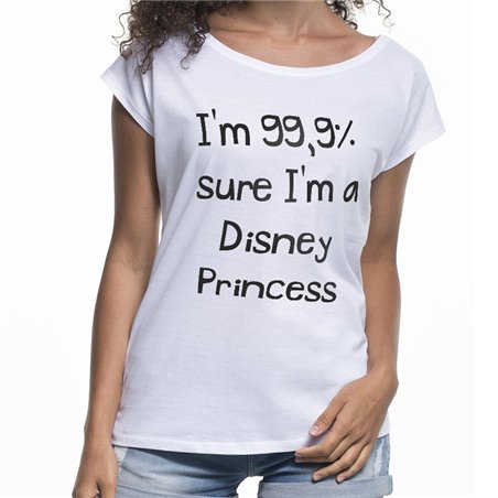 Koszulka (nietoperz) damska "I'm 99,9% sure I'm a Disney Princess".