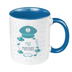 Kubek 330 ml kolorowy "Mąż marynarz".