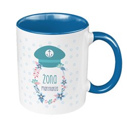 Kubek 330 ml kolorowy "Żona marynarza".