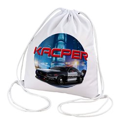 Worko-plecak moro "Policja" z imieniem dziecka - idealny na lekcje angielskiego, basen czy inne zajęcia dodatkowe. 2