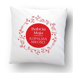 Poduszka dla babci personalizowana z grafiką i napisem