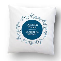Poduszka dla dziadka personalizowana z grafiką i napisem 2