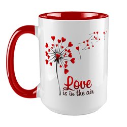Kubek XXL (450ml)  na Walentynki "Love is in the air".