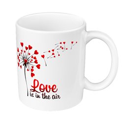 Love is in the air - kubek 330 ml kolorowy na Walentynki. 2