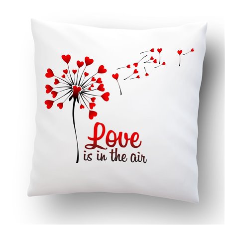 Love is in the air - poduszka na Walentynki.