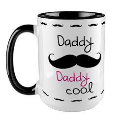 Kubek XXL (450ml)  specjalnie dla taty (na dzień taty) z tekstem "Daddy Coool" - z kolekcji PICIO.