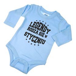 Body z napisem " Legendy rodzą się w ...twój miesiąc ".