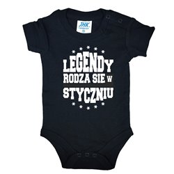 Body z napisem " Legendy rodzą się w ...twój miesiąc ". 2