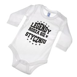 Body z napisem " Legendy rodzą się w ...twój miesiąc ". 2