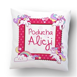 Poducha Alicji - poduszka personalizowana z imieniem dziecka.