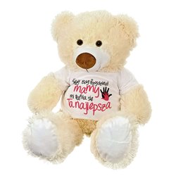 Maskotka Miś duży na dzień mamy z napisem "Kiedy Bóg... 2