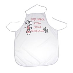 "Super Babcia"- idealny prezent na dzień babci - fartuszek (fartuch) kuchenny. 2