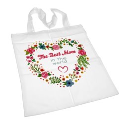 Super torba na zakupy z długimi uszami - "The best mom in the world" - idealna na prezent na dzień mamy. 2
