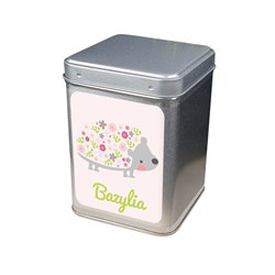 Puszka na bazylię z jeżykiem.