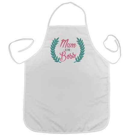 "Mum is the boss"- idealny prezent na dzień mamy - fartuszek (fartuch) kuchenny.