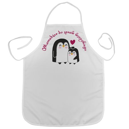 "Mamadżer do spraw wszystkiego 2" - idealny prezent na dzień mamy - fartuszek (fartuch) kuchenny.