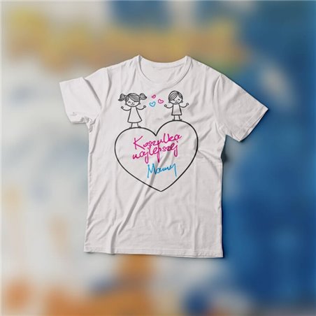 "Koszulka najlepszej mamy" - idealna na prezent na dzień matki.