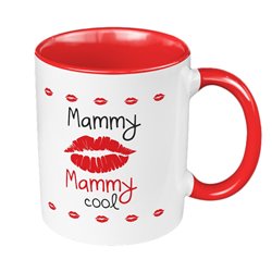 Kubek 330 ml kolorowy z napisem "Mammy cool" - super prezent na dzień matki.