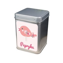 Puszka na paprykę z ptaszkiem.