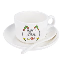 Filiżanka z tekstem "Mamie, że jesteś"- podziękowania z okazji Dnia Mamy.