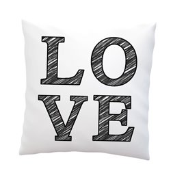 Poduszka z mikrofibry  "LOVE".