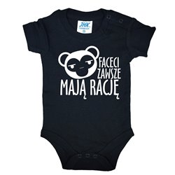 Body z napisem " Faceci zawsze mają rację". 2