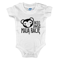 Body z napisem " Faceci zawsze mają rację". 2