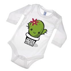 Body z napisem "Free hugs" - dziewczęce. 2