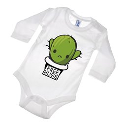 Body ze śmiesznym nadrukiem "Free hugs" - chłopczyk. 2