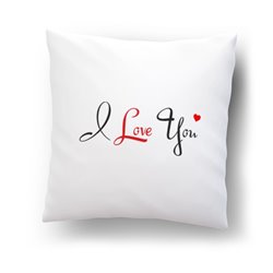 "I love you "- poduszka na Walentynki, dzień chłopaka i inne miłosne okazje.