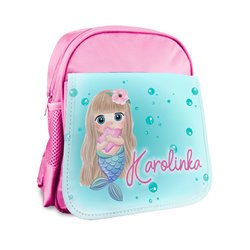 Plecak z imieniem dziecka "Syrenka".