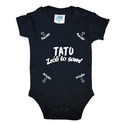 Śmieszne body z nadrukiem "Tato zrób to sam" - krótki lub długi rękaw.. 2