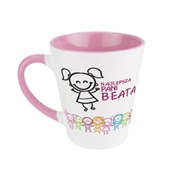 Kubek latte dla Pani od przedszkolaków "Najlepsza Pani" - idealny na prezent dla nauczyciela - personalizacja.