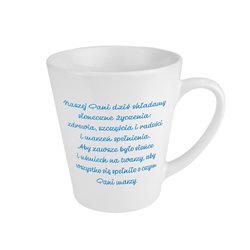 Kubek latte od przedszkolaków "Pani Halinka najlepsza przedszkolanka - idealny na prezent dla nauczyciela - personalizacja. 2