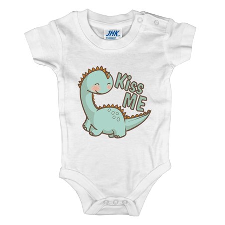 Body z nadrukiem "Kiss me" - krótki lub długi rękaw.