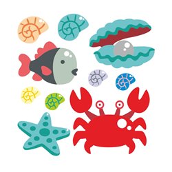 "Ocean" - naklejki dekoracyjne do pokoju dziecięcego.