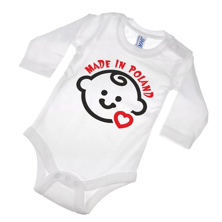 Body z nadrukiem "Made in Poland" - krótki lub długi rękaw.