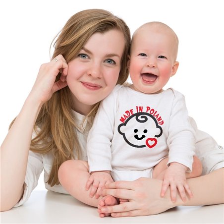 Body z nadrukiem "Made in Poland" - krótki lub długi rękaw.