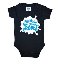 Body z nadrukiem "Piję mleko tylko z pewnego źródła" - krótki lub długi rękaw. 2