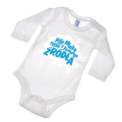 Body z nadrukiem "Piję mleko tylko z pewnego źródła" - krótki lub długi rękaw. 2