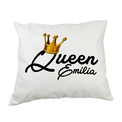 Zestaw dużych poduszek dla pary z napisem "Queen" "King" - 60 x 50cm - ślub, rocznica. 2