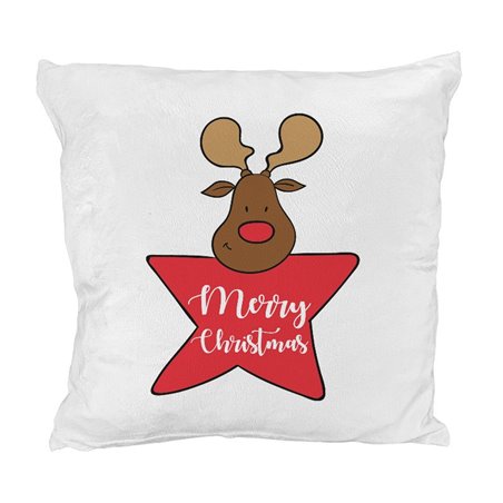 Pluszowa poduszka "Świąteczny renifer" - milutka i mięciutka jak misio.