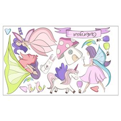 "Wróżki" - naklejki dekoracyjne do pokoju dziecięcego.