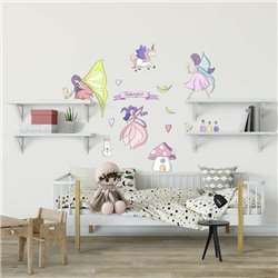 "Wróżki" - naklejki dekoracyjne do pokoju dziecięcego. 2