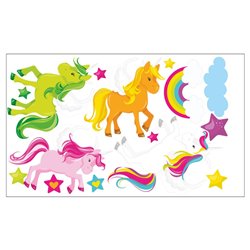 "Jednorożce" - naklejki dekoracyjne do pokoju dziecięcego.