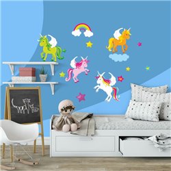 "Jednorożce" - naklejki dekoracyjne do pokoju dziecięcego. 2