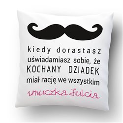 Super poduszka dla dziadka z mottem
