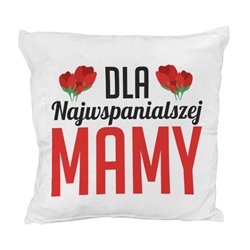 Pluszowa poduszka "Dla najwspanialszej mamy".