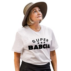 Koszulka specjalnie dla babci z napisem "Super Babcia".